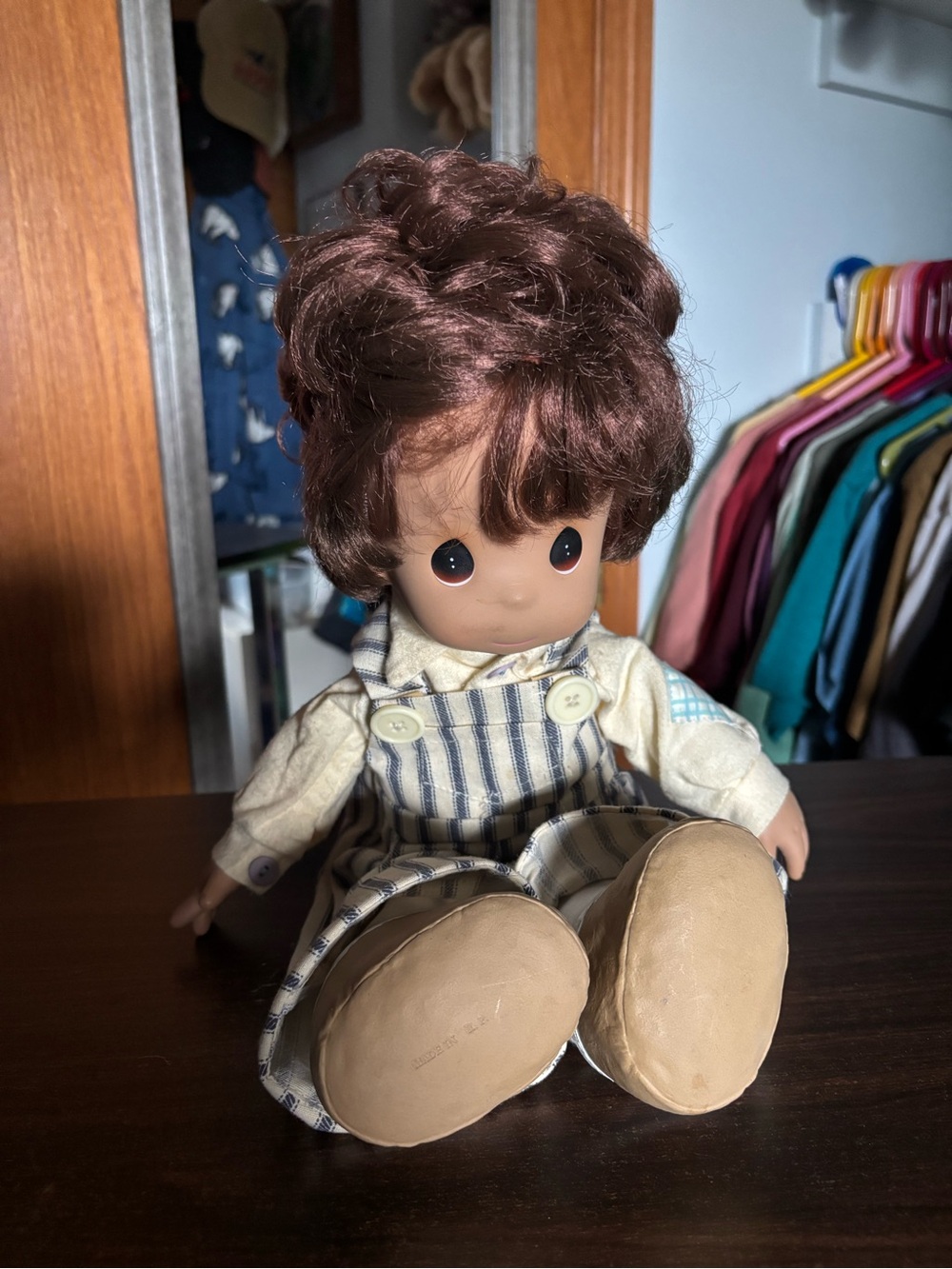 Precious Moments brunette boy doll